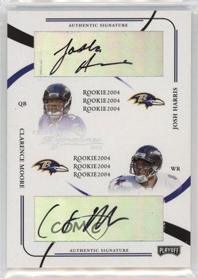 2004 Prime Signatures Rookies /199 Josh Harris Clarence Moore Rookie Auto RC 7xr