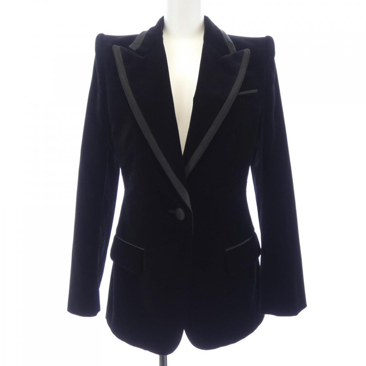 Authentic Gucci Velvet Single Breasted Jacket 673899 ZAHW8 #230
