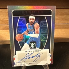 JADEN HARDY 2024-25 Panini Totally Certified Autograph Card #SD-HDY