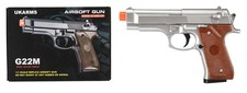 G22MS Metal Spring-Loaded Pistol Silver Airsoft Gun Airsoft Pistol