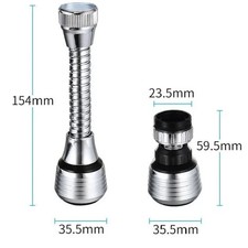 360° Faucet Extender Bendable Kitchen Sink Flexible Tap Spray Head Attachment UK