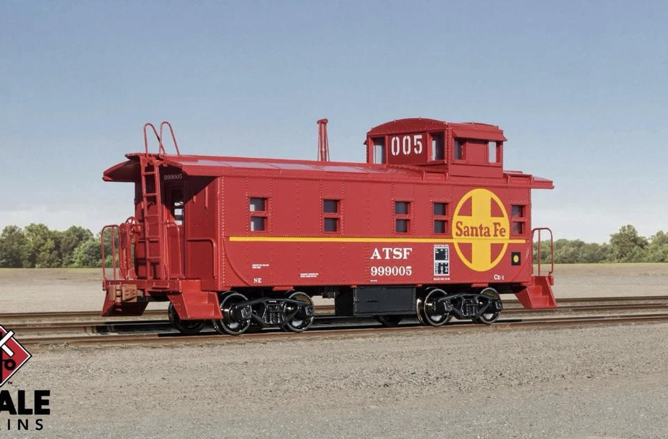ScaleTrains Kit Classics HO scale steel cupola caboose, Santa Fe - Image 2 of 4