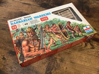 ESCI 1/72 SCALE ROMANIC WARS BARBARIAN WARRIORS BOXED Complete On Sprue - Image 1 of 4