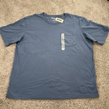Duluth Trading Co Shirt Mens 2XL Blue Longtail T Relaxed Fit Pocket Tagless Tee