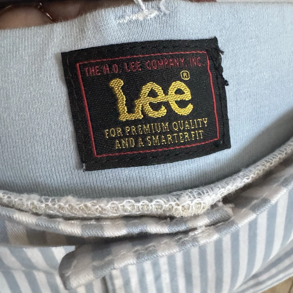 Lee Striped Denim Mini Skort Size 20 - Image 3 of 4