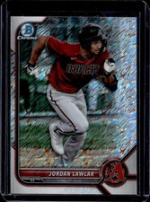 2022 Bowman Chrome Jordan Lawlar Prospects Shimmer Refractor #BCP-235