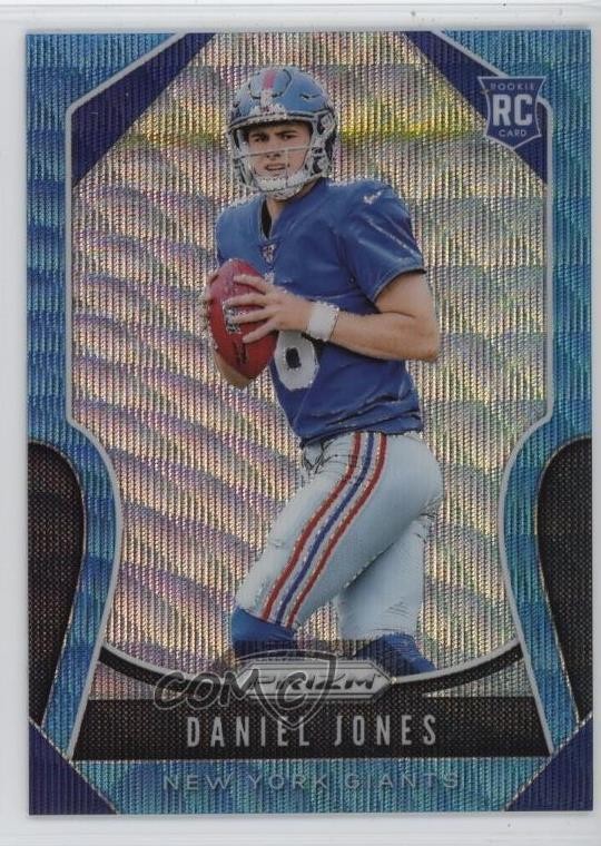 2019 Panini Prizm Rookies Blue Wave Prizm 76/199 Daniel Jones #302 l4k