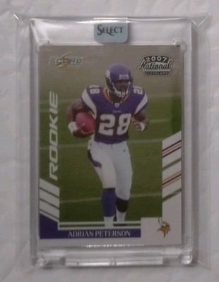 2007 Score Adrian Peterson RC Cleveland National Rookie Convention NM-MINT 