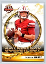 #GB-9 Graham Mertz, Wisconsin Badgers 2021-22 Bowman University Golden Boy Base