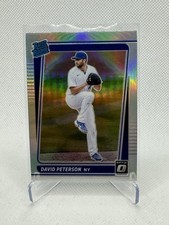2021 Donruss Optic #61 David Peterson Rated Rookie Refractor