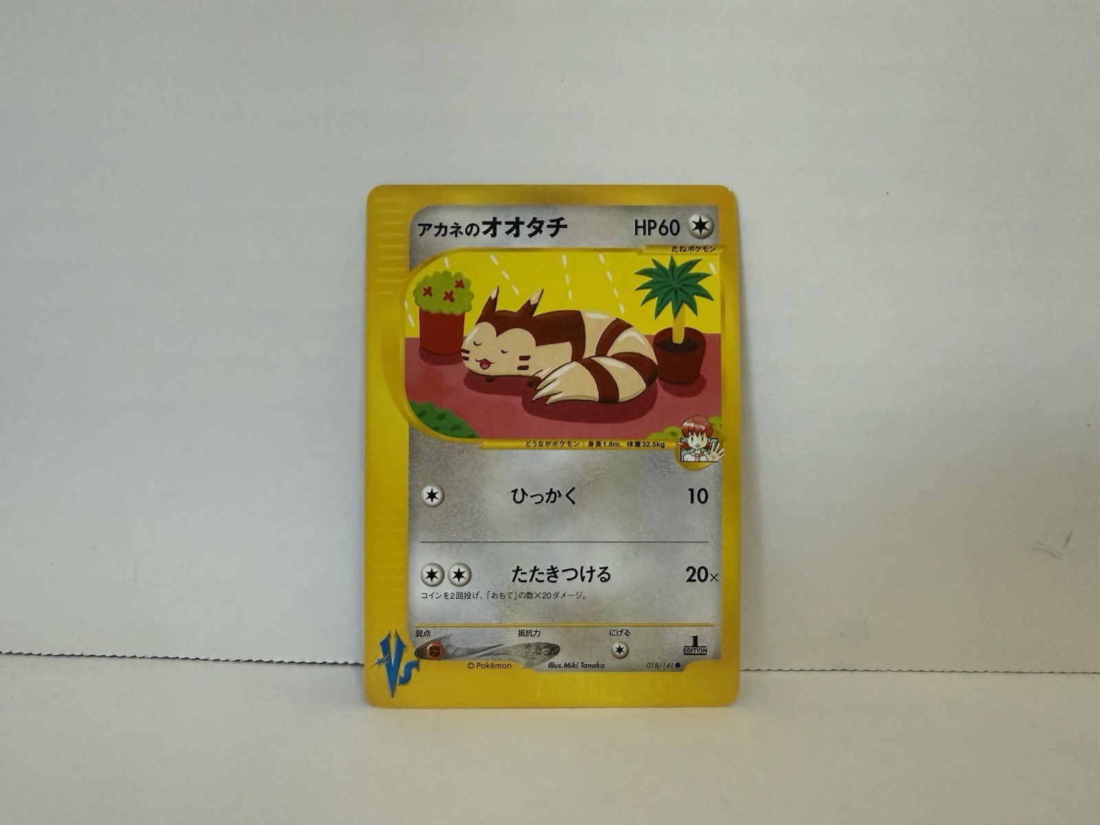 Whitney's Furret 018/141 Pokemon vs Regular (Japanese) 1st Edition