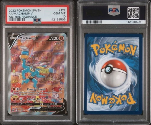 Pokemon Machamp V Astral Radiance Full Alt Art #172 PSA 10 Gem Mint