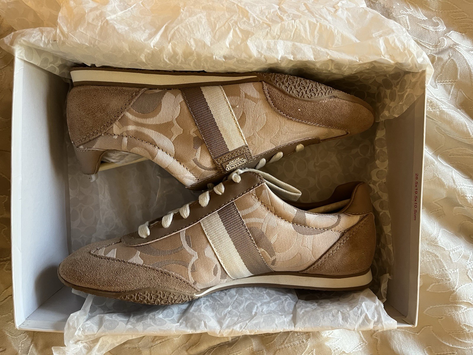 Coach Size 7.5 Loafer Shoe Tan Color Women’s