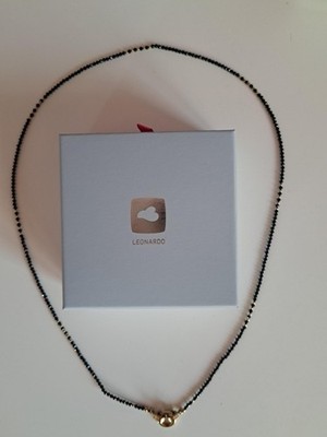 Leonardo Kette Clip&MixPippa Edelstahl / Glas 70 cm NEU