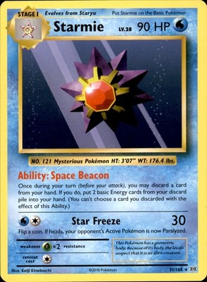 Starmie 31/108 Rare - Pokemon XY - Evolutions LP