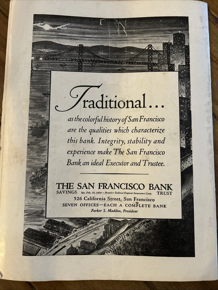 9/7 1947 San Francisco 49ers vs Los Angeles Dons AAFC program, Fair Condition - Image 4 of 4