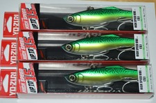 3 lures yo zuri high speed vibe 5.25" wire thru body r1303-cm green mackerel