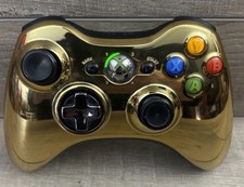 Genuine Xbox 360 OEM Wireless Controller. Gold Chrome. Official. Tested!