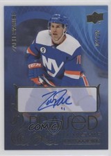 2021-22 Upper Deck Ovation Praised Penmanship Gold 7/25 Zach Parise Auto 16uz