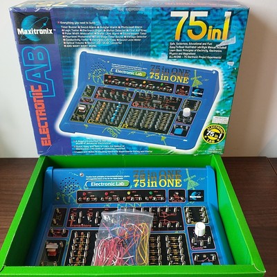 Maxitronix Electronic Lab 75in1 Science Experiments Labor 75 in One Boxed