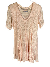 Vintage 90s Nostalgia Lace Pink Dress whimsy Goth Fairy Grunge Mallcore Witchy M