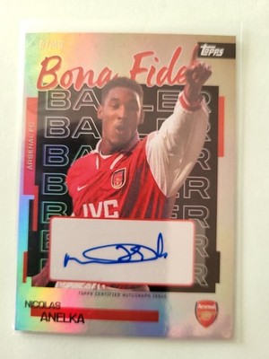 Topps Arsenal Team Set 25/26 BB-NA Nicolas Anelka Autograph/Auto Gold No. 7/49