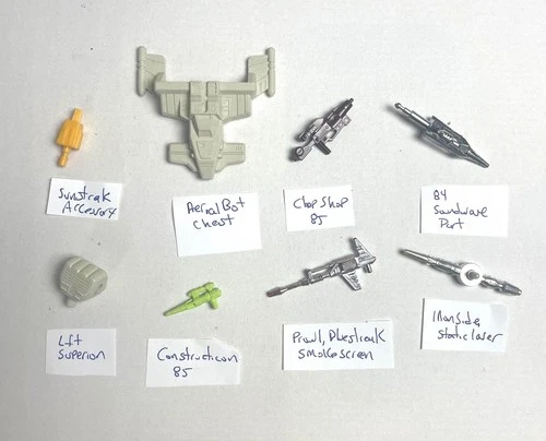 Transformers G1 Accessory Lot 1980’s (Original Parts)