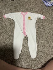 Looney Tunes Tweety Vintage Footed Waffle Knit Snap Sleeper Size Large Gerber