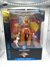 Mcfarlane DC Multiverse Supergirl & Krypto Gold Label Deluxe Theatrical IN HAND