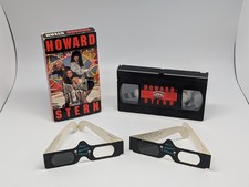 Howard Stern VHS Butt Bongo Fiesta with A Pair of 3D Glasses TESTED  WORKING 
