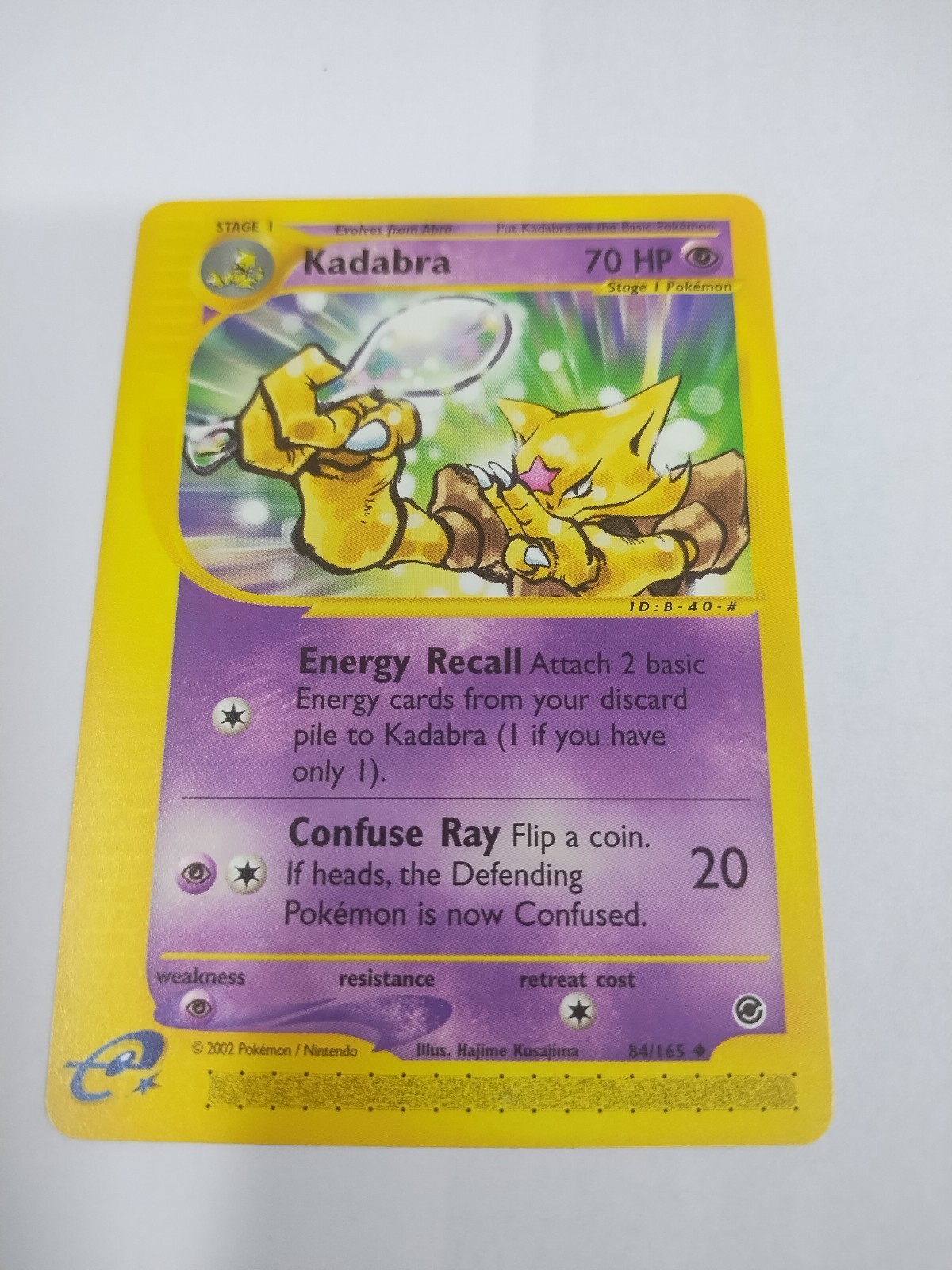 MINT Pokémon TCG Kadabra Expedition 84/165 Regular Uncommon