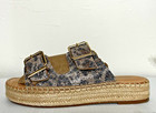 GIANNI BINI Leopard RHINESTONE EMBELLISHED SLIDE ON PLATFORM SANDAL Women Sz 8.5 — photo 3
