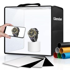 Glendan Light Box Photography, 10"x10" Photo Box with 88 High Color Rendering...