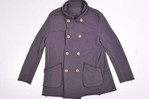 Frank & Eileen Belfast Triple Fleece Sweatshirt Peacoat in Elephant Large - Picture 2 of 10