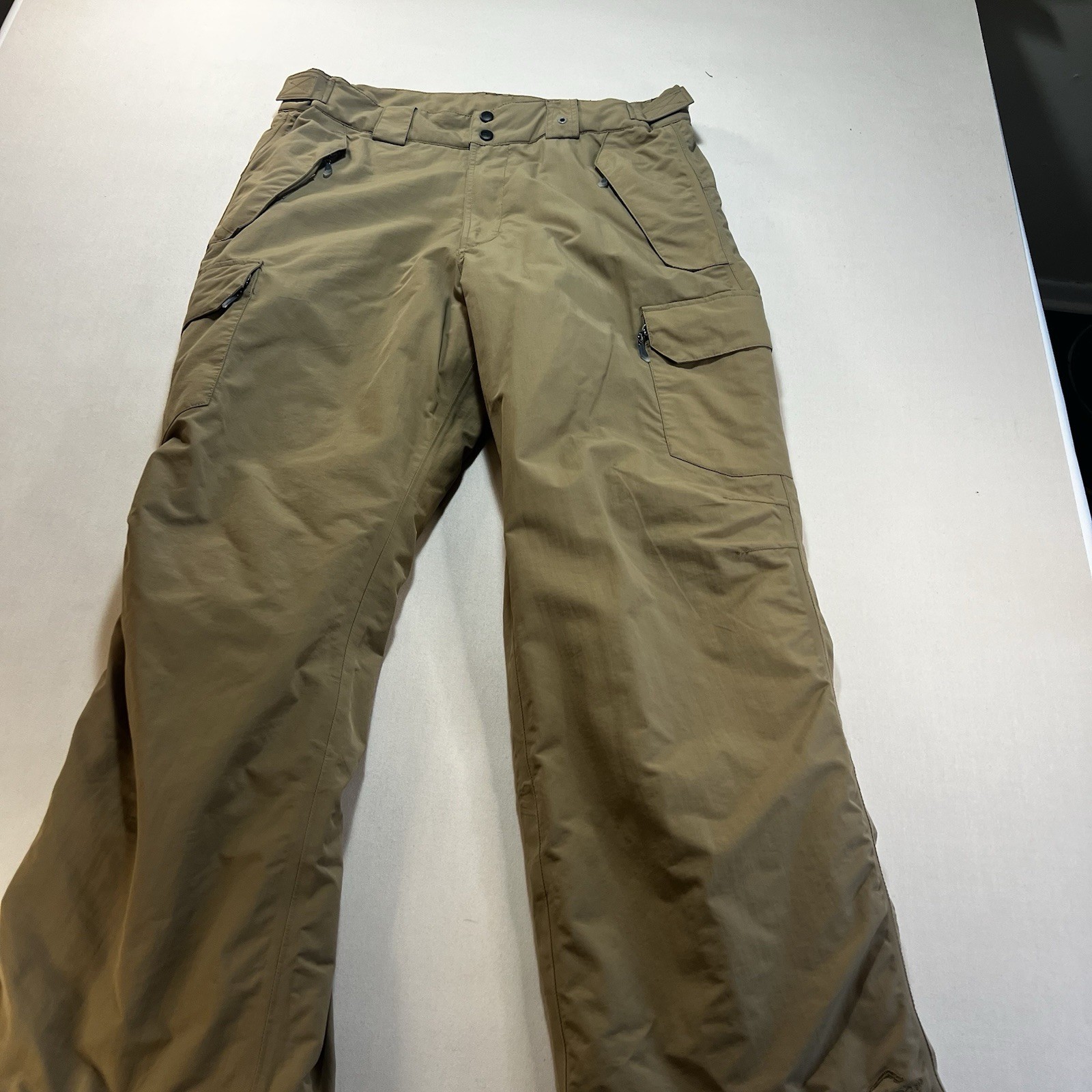 Polar Edge Silver Series Snow Ski Pants Mens XL Beige Windproof Water Resistant