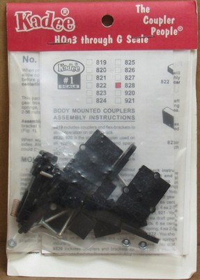 Kadee 828 Body Mounted Knuckle Coupler (Pair) for 1-Gauge NOS