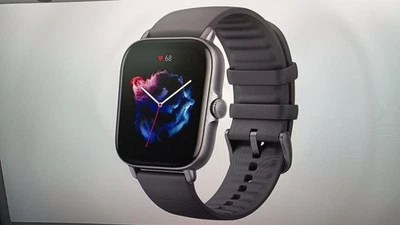 SW-0231 Amazfit GTS 3, 1,75" AMOLED Display,Graphite Black B-WARE