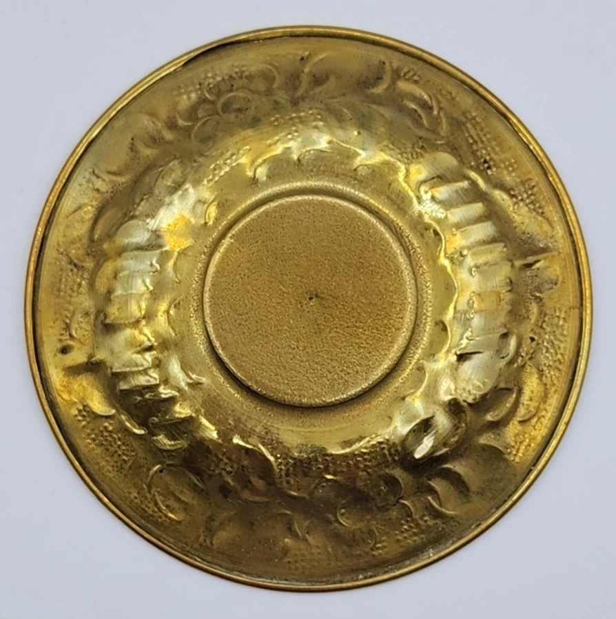 Tazas de café turcas de latón y porcelana con platillos 3 oz cada juego de 2 LEER AZUL Foto 4 de 4