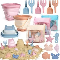 Dreamon Sandspielzeug Strandspielzeug Kinder, 18 Pcs Reise Sandspielzeug Mit