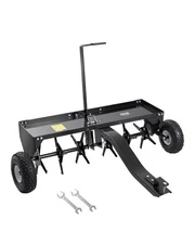 VEVOR 40-Inch Tow Behind Plug Aerator with Universal Hitch Lawn Aerator Behind