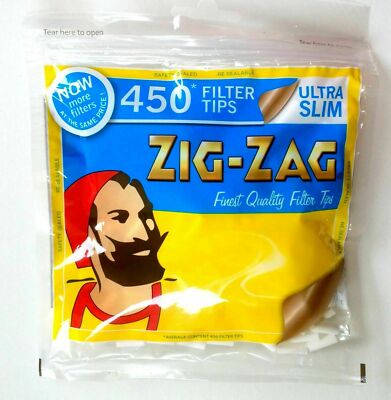 2 X 450 ZICK ZACK ULTRA SLIM FILTER TIPS WIEDERVERSCHLIESSBARER BEUTEL   