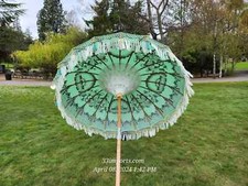 BALI UMBRELLA, Garden Parasol, Pool Umbrella, Boho Umbrella, Fringe Umbrella