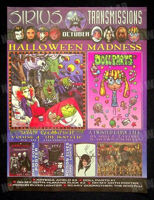 Dollparts + Scary Godmother Sirius Comics 2000  Print Magazine Ad Poster ADVERT