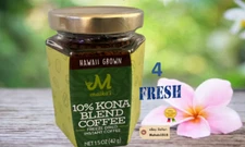 4 Jars Maikai 10% KONA Blend Hawaii INSTANT FREEZE DRIED 1.5oz Granulated Coffee