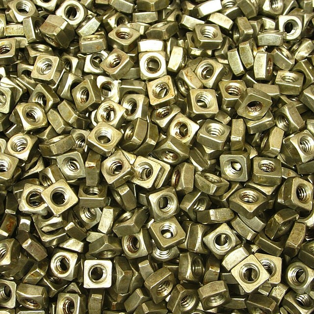 (1,000) 1/4"20 Regular Square Nut Coarse Thread Unplated Plain Finish