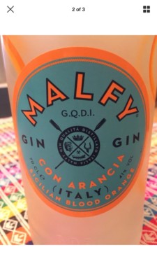 Malfy Sicilian Blood Orange Gin bottle 70 cl EMPTY