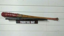 THE WALKING DEAD NEGAN LUCILLE BARBWIRE BAT PROP blood spatter with stickers