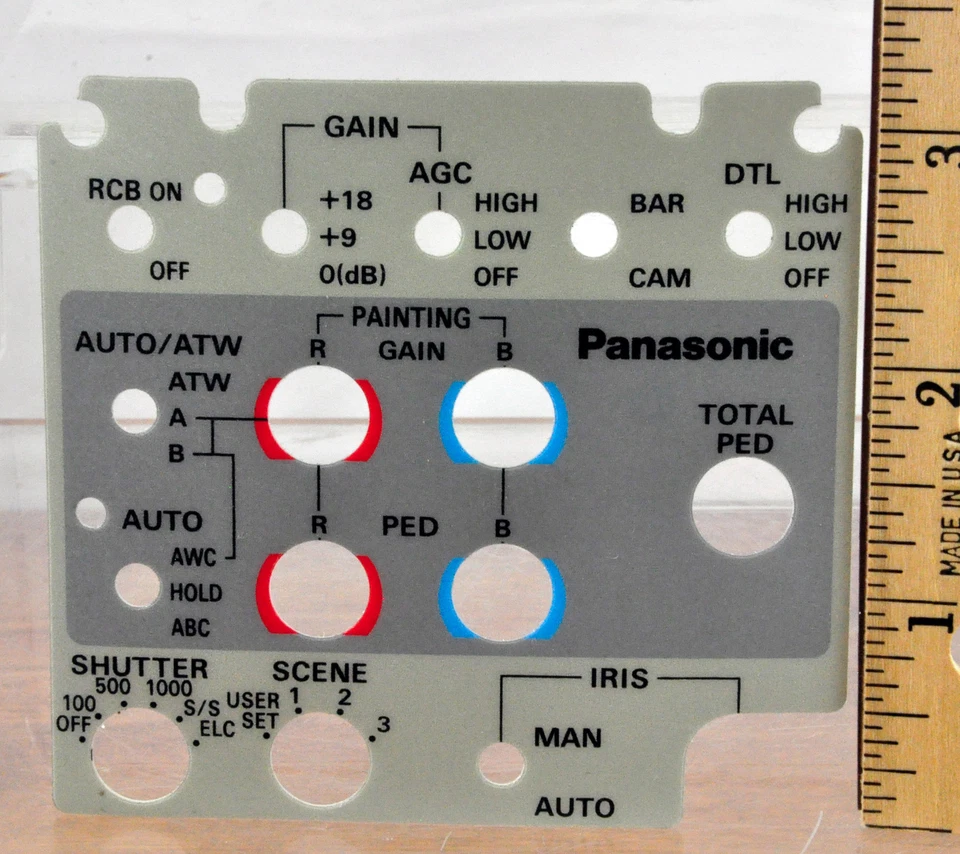 Pegatina de control de repuesto para unidad remota Panasonic WV-RC700 o WV-CB700 (v.2) Foto 3 de 4