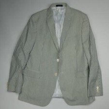 boy's Lauren Ralph Lauren seersucker sport coat blazer, 20R, blue white stripe