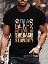 Generation X T-Shirt 1965–1980 Funny Gen X Humor 30 at 10 & 30 at 50 Tee Top